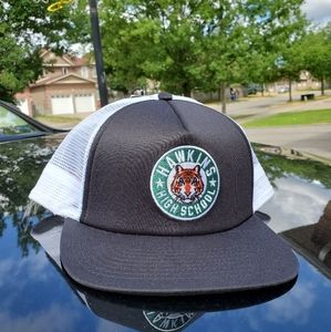 NIKE Stranger Things black trucker hat